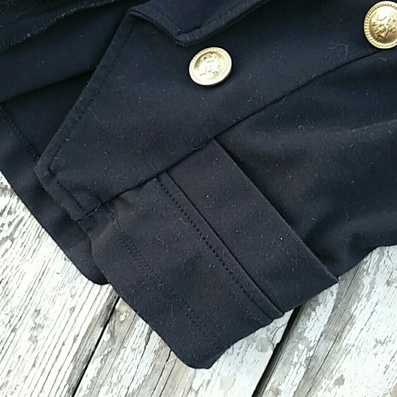 Timing brand black jacket with faux brass buttons - Picture 7 of 7